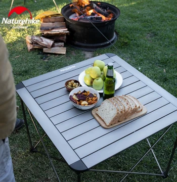 Naturehike Aluminum Alloy Folding Table - Portable for Camping, Home, Car, BBQ, and Picnics
