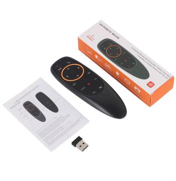 G10s Pro Voice Air Mouse, 2.4G Wireless Bluetooth IR Backlit Universal Remote for Export TV Boxes