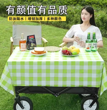 Outdoor Camping Disposable Tablecloth, Thickened Rectangular Roll-Up Picnic Mat, Waterproof and Oil-Resistant Table Cover