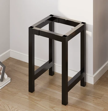 Square Table Frame Iron Art Metal Leg Stand High Shelf Iron Rack Support Bracket