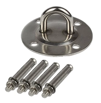 Rooftop Aerial Yoga Hammock Sandbag Chair with High-Strength Fixed Mounting Plate and Rings, 1000 jin Load Capacity, Outdoor