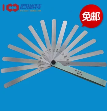 Hot Sale Free Shipping: High-Precision Stainless Steel Feeler Gauge Set (Metric & Imperial) 0.02-1.00mm