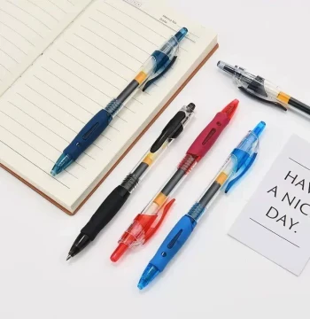 13/30pcs Retractable Gel Pens Set Black/Red/Blue Ink Ballpoi