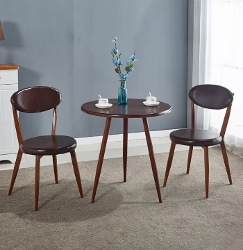 Nordic Wood-Grain Iron Butterfly Chair Modern Minimalist Home Solid Wood Restaurant Desk Backrest Stool Hotel Chair