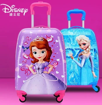 Kids' Suitcase with Ride-On Feature - Girls' and Boys' Travel Luggage Featuring Elsa Princess Design