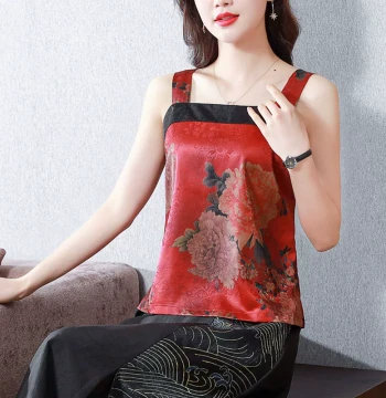 Women's Chinese Style Vest Paper Pattern for Garment Cutting