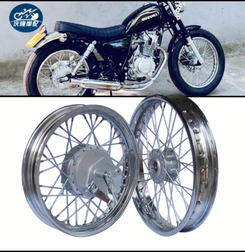 GN125 Motorcycle Wheel Modification, Retro Widened Spoke Wire Wheel 16-18 inch for GS125, Yunbao, EN125