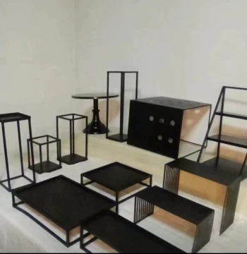 New Black-and-Gold Dessert Table Display Stand Set (12 Pieces) for Cakes, Tea Breaks, and Business Events