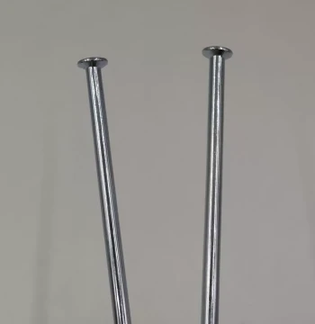 No. 8/8G Diameter 4.0mm Straight Head 45# Steel Silver Galvanized Motorcycle Wheel Spokes, Wire Spokes