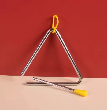 Professional Triangle Percussion Instrument for Kindergarten and Elementary Students Thickened Orff 4-inch 5/6/7-inch Children's