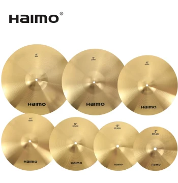 Haimo Brand Drum Cymbals, Brass Alloy Material, Durable and Deformation-Resistant Jazz Cymbals