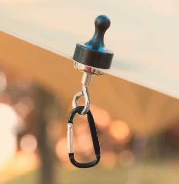 Heavy-Duty Magnetic Hanging Hook for Outdoor Camping - Quick-Attach Light Hook for Tents and Canopies