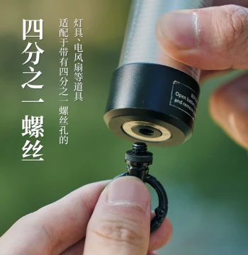 1/4 Camping Light Screw Hand-Tightening Hanging Ring, Quick-Release Screw for Outdoor Work Light Hook