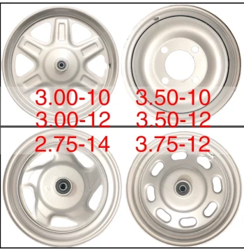 Tricycle Electric Vehicle Hub Rim 3.00/350-12 3.00/3.50-10 3.75-12 2.75-14