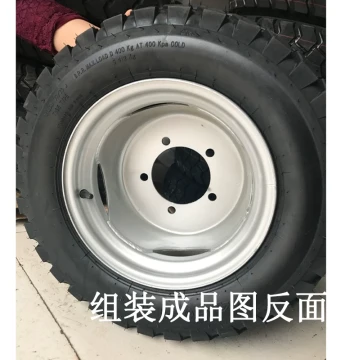 Dual Steel Rim Rear Wheel Hub for Motorcycles & E-Bikes - 4.50/5.00-12 Size, Convertible Single-to-Dual Wheel for Tricycles