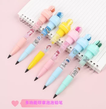 Creative 4-in-1 Stamp Bubble Pen - Eternal Unbreakable Pencil for Kids, Magical Gift