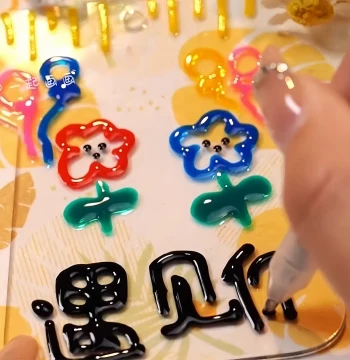 Jelly Pen 3D Gel Graffiti Refill Journal Pen 12-Color Set Kids Toy Pen 3D Jelly Pen