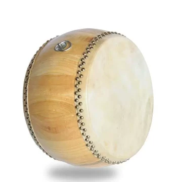 Authentic Yellow Cowhide Large Drum, Toon Wood Unfinished Drum, War Drum, Temple Drum, Taoist Ritual Drum, Cowhide Drum