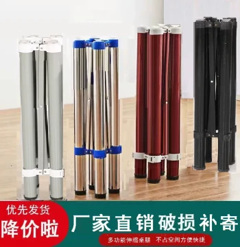 Folding Table Legs: Stainless Steel or Iron Art Table Feet for Home Use, Compatible with Round or Square Solid Wood Tops