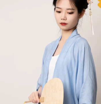 Half-Sleeve Long Shirt Song Dynasty Style Hanfu Skin-Friendly