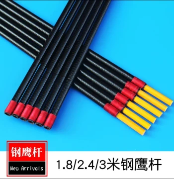 Steel Eagle Kite Frame Spars in Green or Black, Tapered Resin Poles Available in 1.8m, 2.4m, and 3.6m