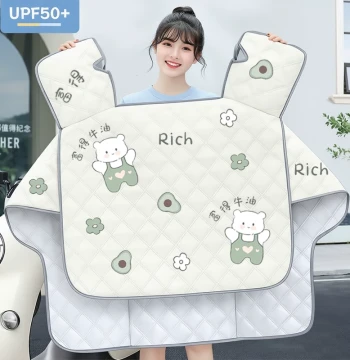 Electric Scooter Summer Windshield Cover, Sunproof and Rainproof, All-Season Universal for Motorcycles, 2026 New Windproof Model
