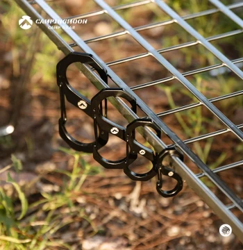Coleman S-Shaped Stainless Steel Clip Figure-8 Buckle Reinforced Carabiner Anti-Loss Rope Lanyard Keychain Outdoor Hanging Accessory