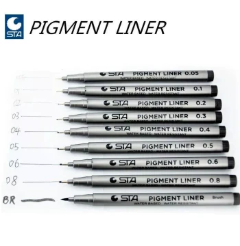 1Piece Pigment Liner Pigma Micron Ink Marker Pen 0.05 0.1 0.