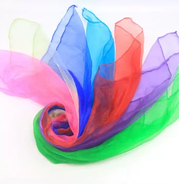 Children's Orff Percussion Instruments, Kindergarten Dance Scarves, Square Silk Scarves for Beach Use