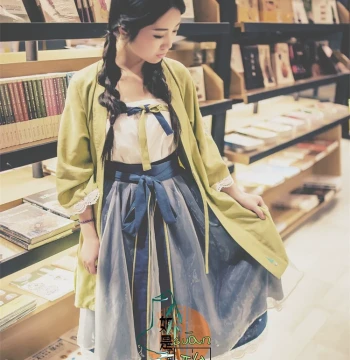 Hanfu Blouse and Pleated Skirt Set Song Dynasty Chest Wrap Daily Fashion
