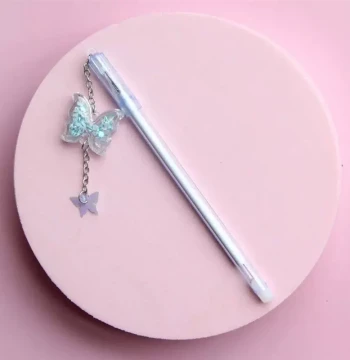 Butterfly Pendant Neutral Gel Pens Kawaii Writing Smoothly Q
