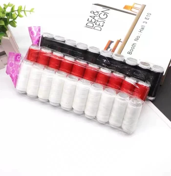 Sewing Machine Thread Spools – Black & White 402 Thread for Garment Sewing