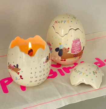 STILL [Birthday Egg] Niche Premium Scented Candle, Meaningful Birthday Gift for Men, Women, and Best Friends