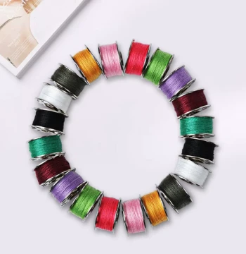 Jiayi Household Colored Sewing Thread Kit Polyester Thread 20-Color Set Needles and Thread for Sewing Machine Spools