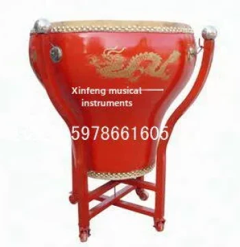 16" 18" 20" Flower Pot Drum - Cowhide Dragon Drum, Painted Drum, Fixed War Drum, Direct from Factory