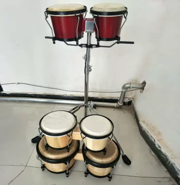 Premium Orff Toddler Bongo Drum - All-in-One Children's Percussion Instrument with Stand for Music Education