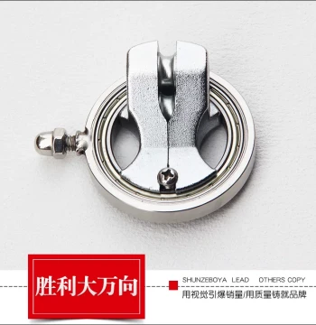 Generation 2 Victory Dual-Bearing Universal Guide Round-Head 360° Rotating Line Guide, Stainless Steel Alloy Kite Wheel Accessory