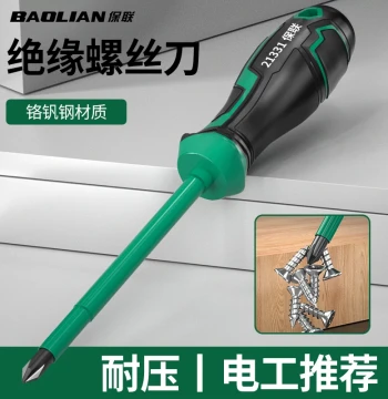 Baolian Insulated Screwdriver Set with Strong Magnet, Phillips and Flathead, for Electrician and Home Repair