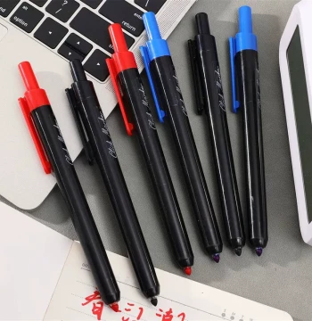 Large Capacity Retractable Push Marker Pen 1.8mm Art Supplie