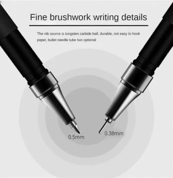 High Quality Ink Neutral Pen Writing Fluency Brush Pen Comfo