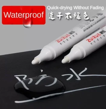 1/3/5 Pcs For Metal White Marker Pen Oily Waterproof Plastic