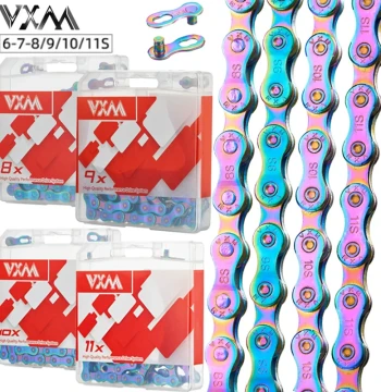 Bike Chain Full Electroplated Iridescent Finish 8/9/10/11-Speed