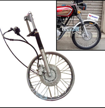CG125 Motorcycle Wheel Modification Kit - Retro Widened Front Disc Brake Caliper Set Compatible with Jialing 70 and Jincheng AX100