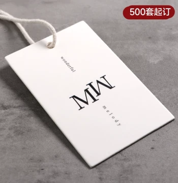 2026 New Style Clothing Store Ready-Made Custom Tags - Men's, Women's, and Children's Trademark Logo Design, Price Tags, Influencer Style Flower Hang Cards