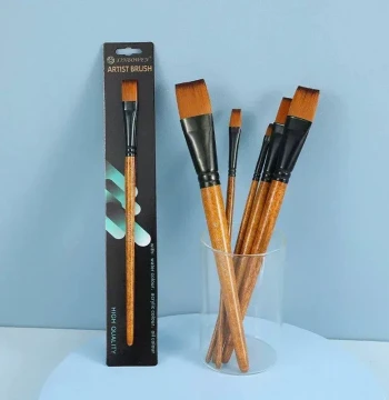 Wood Grain Professional Nylon Paint Brush Oil Watercolor Pai
