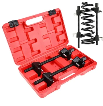 Automotive Single-Hook Shock Spring Compressor – Coil Spring Removal Tool for Suspension Repair