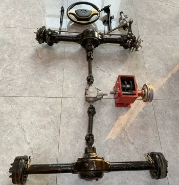 Agricultural Vehicle 4WD Tire Chassis, 2WD Steering Front/Rear Axles, 3/4-Wheel Reduction Gearbox