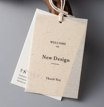 Xiaohongshu Viral Designer-Style Cotton-Linen Hang Tags – Custom LOGO Labels, Price Cards, and Trademark Tags