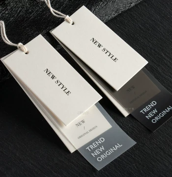 2025 New Custom Clothing Hang Tags with Logo - Premium Garment Labels, Soft Rubber Tags, Ready Stock with Free Design Service