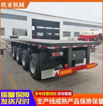 Container Transport Flatbed Semi-Trailer for Port Logistics - 20ft Capacity